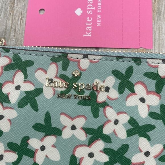 Kate Spade Laurel Way Floral Bitsy Card Holder Bag Purse Wallet - Picture 2 of 5